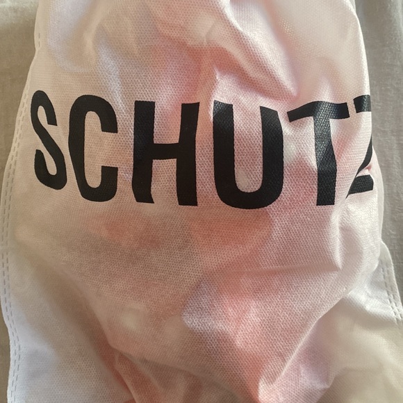 SCHUTZ Square Toe Lizzie Slide Studded Sandals Orange Silver Jelly Rubber New 10 - Picture 7 of 9